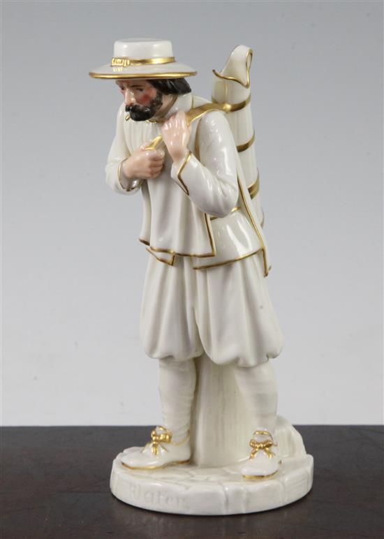 A Royal Worcester figure of a water carrier, modelled by James Hadley, 16.5cm